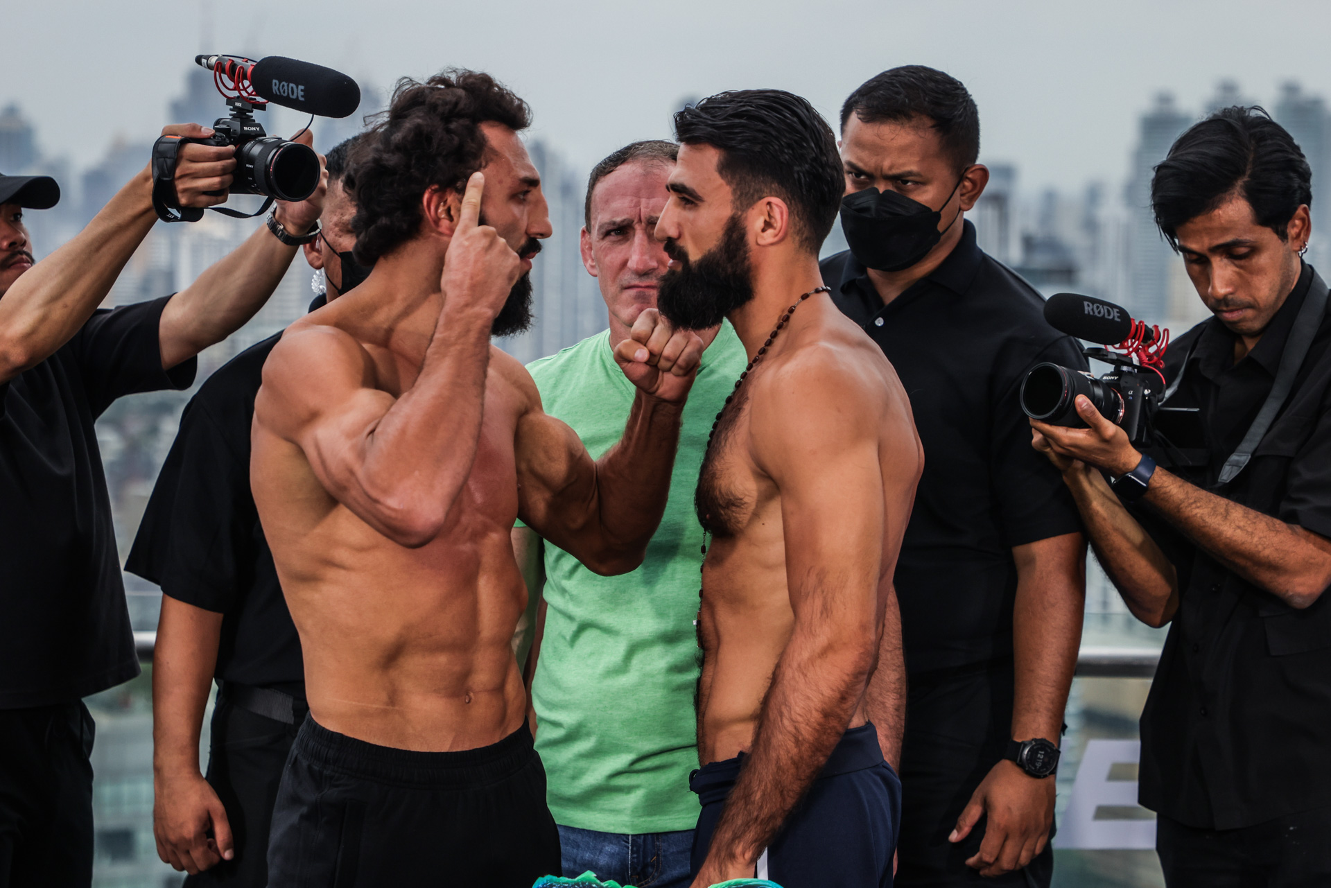Chingiz Allazov stares down Marat Grigorian ahead of ONE Fight Night 13 on Prime Video