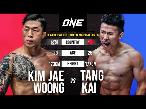 crazy knockout power kim jae woong vs tang kai