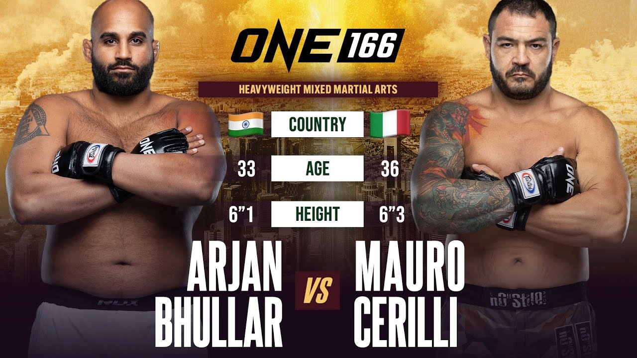 Heavyweight MMA Brawl  Arjan Bhullar vs. Mauro Cerilli