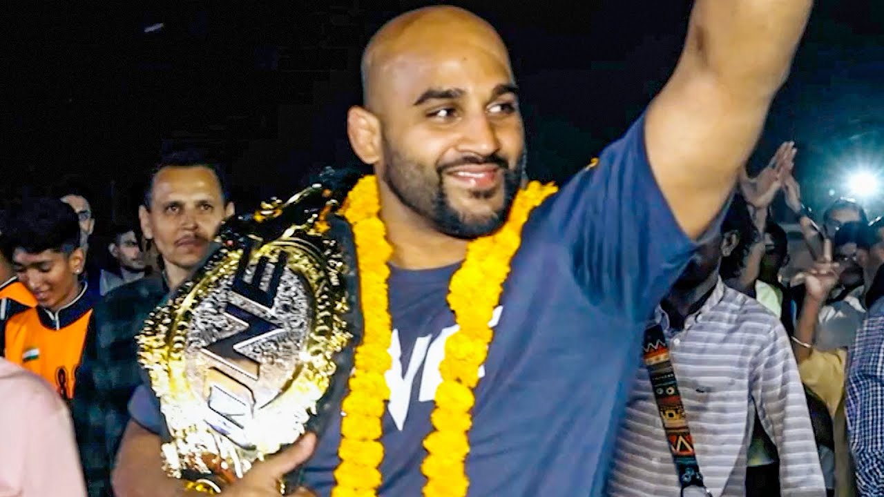 India's FIRST EVER MMA World Champion Returns Home