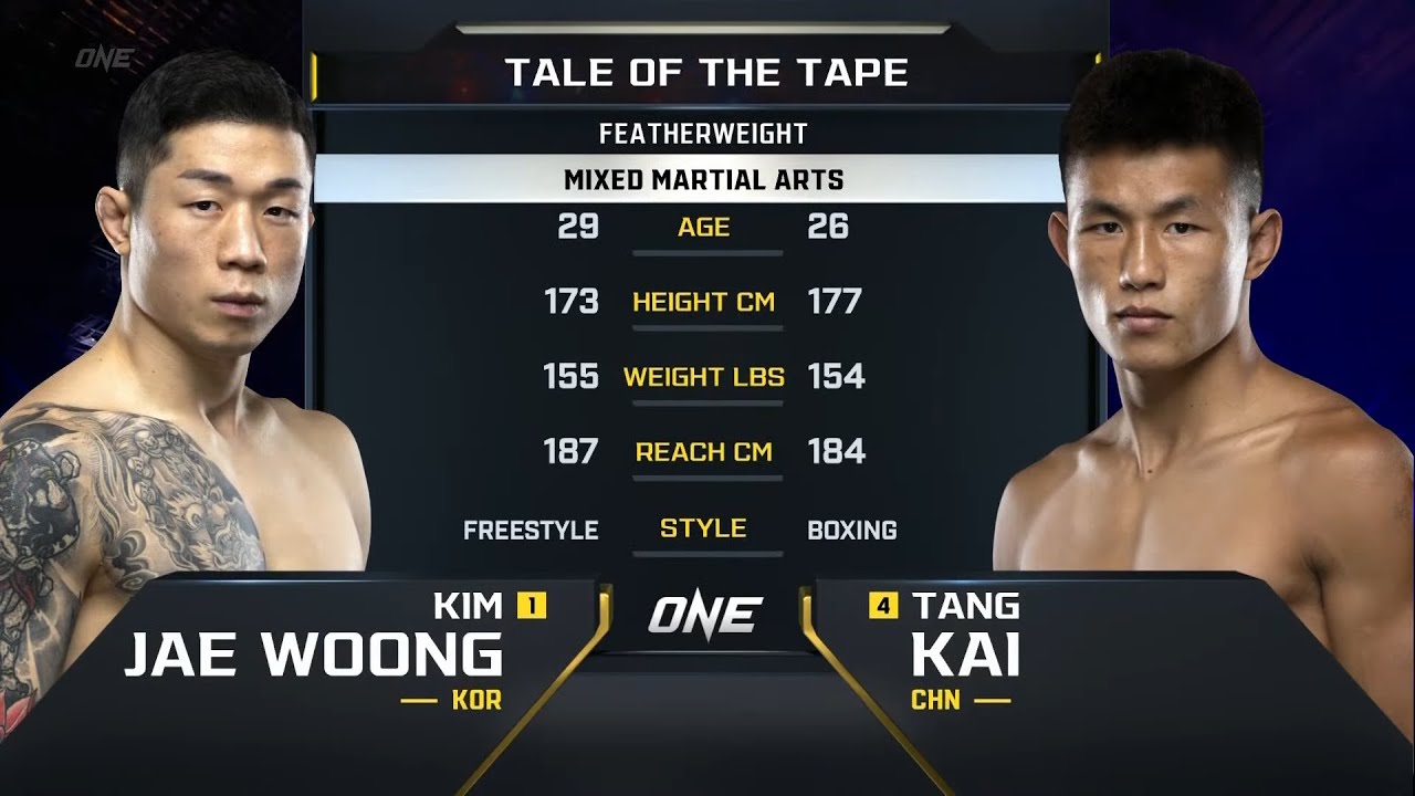 kim jae woong vs tang kai one championship full fight