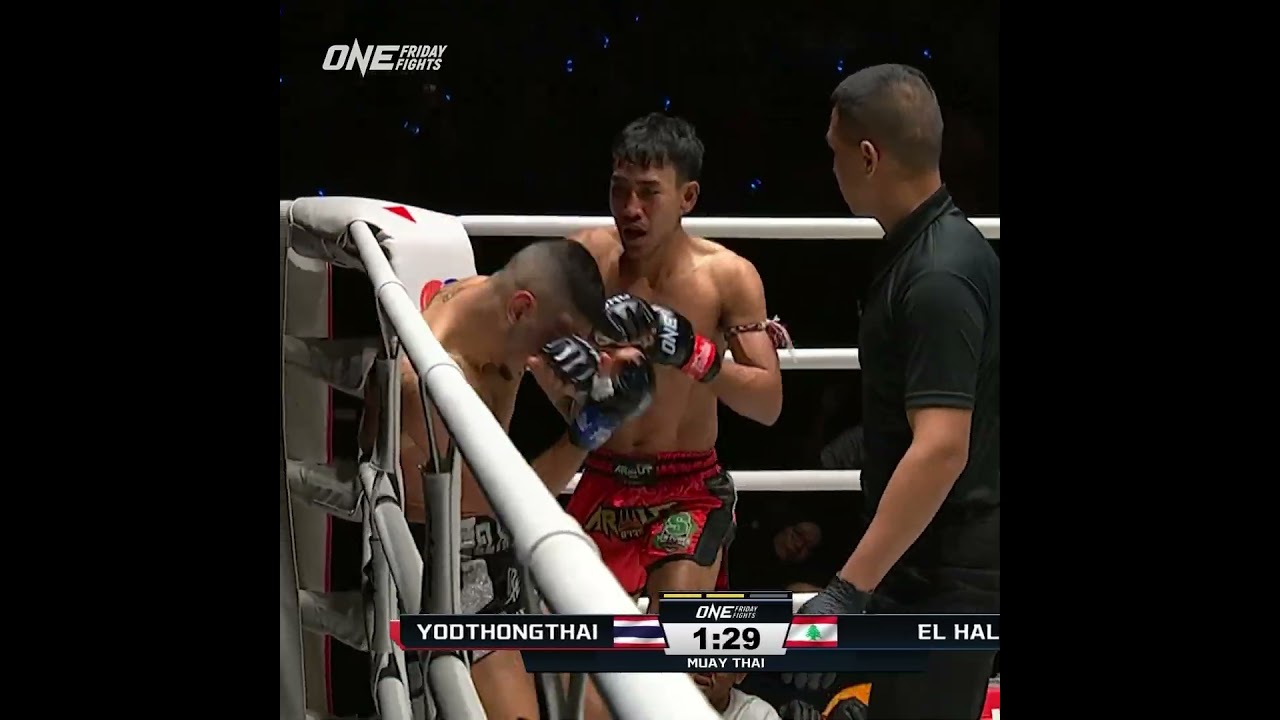 SCORE SETTLED  Yodthongthai avenges his loss to Omar El Halabi via TKO!