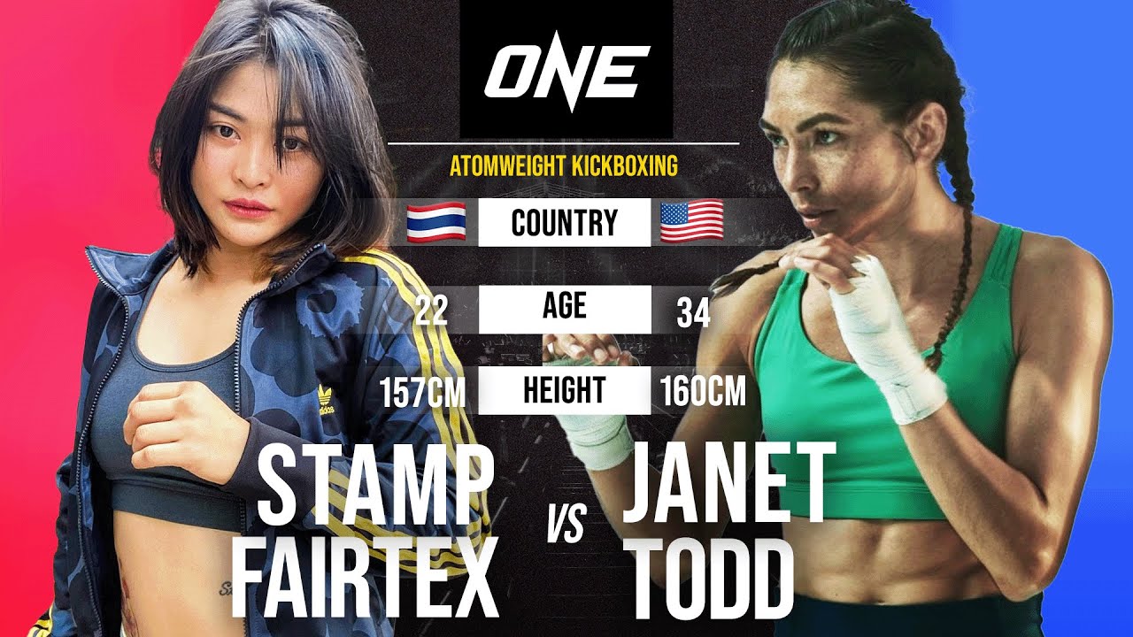 womens kickboxing war stamp fairtex vs janet todd ii